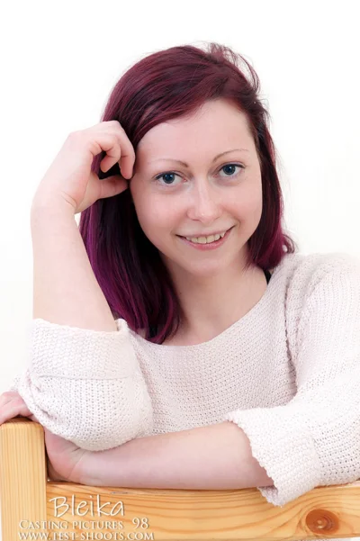 Bleika small tits 18yo teen purple hair nude casting Photo Cover