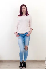 Bleika small tits 18yo teen purple hair nude casting Preview picture 1