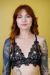 Cherr tattooed young teen in nude casting Preview picture 2