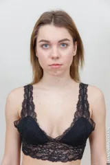 Emily Ukrainian teen with perfect tits first time naked on nude casting Preview picture 1