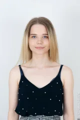 Juna real 18yo perfect titties teenager poses topless in casting Preview picture 1