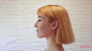 Redhead big tits teen Lilly Mays nude video casting interview frame 6