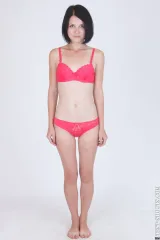 Short hair skinny teenager Lana in nude casting Preview picture 1